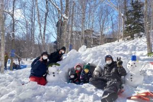 滝野の森で雪遊び