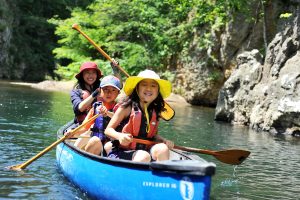 定山渓豊平川カヌーツーリング