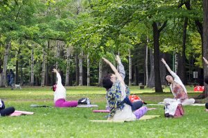 Sports travel in Sapporo—Jogging and yoga edition.